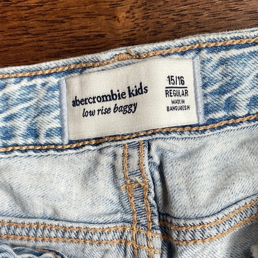 Abercrombie Kids Denim Blue Relaxed Jeans